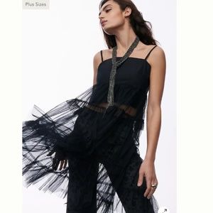 Maeve Tiered Tulle Tunic Blouse